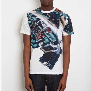Christopher Kane T-shirt, rare print design: White Engine